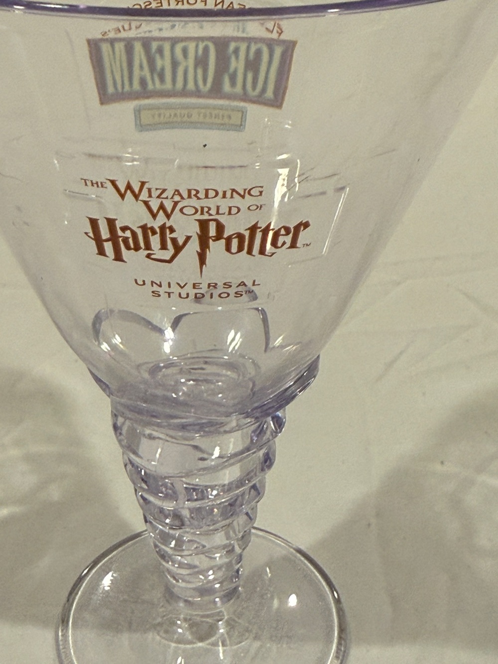 Harry Potter Florean Fortescue Ice Cream Dish Cup Universal Studios Souvenir